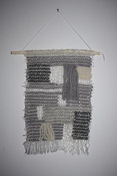 Wandbehang aus gewebter Wolle